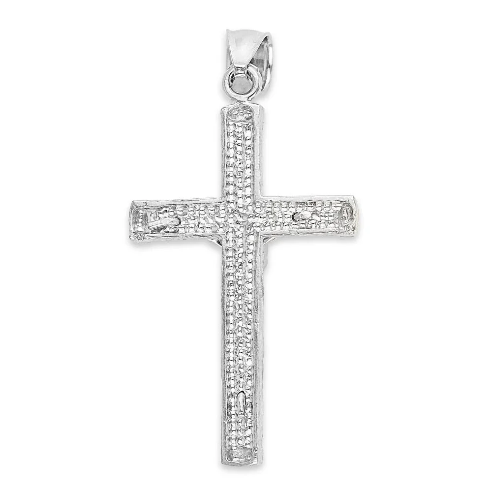925 Sterling Silver Crucifix for Men - Silver Cross Pendant